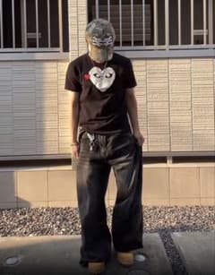 asapmode デニムパンツ　ブラック　Mサイズのサムネイル