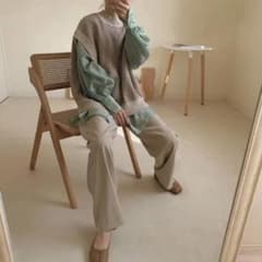 clane BACK SLIT KNIT VEST mix サイズ1のサムネイル