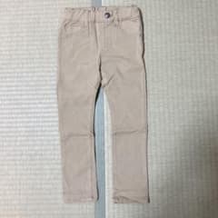【新品】ベージュ　ストレッチパンツ　100のサムネイル