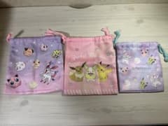 ポケットモンスター　ポケモン　 巾着 巾着袋 小物　3点セットのサムネイル