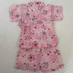 花柄ピンク甚平 80㎝のサムネイル