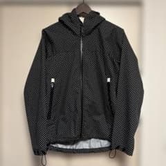 VOO ドット柄 フード付マウンテンパーカー ウィンドブレーカー 