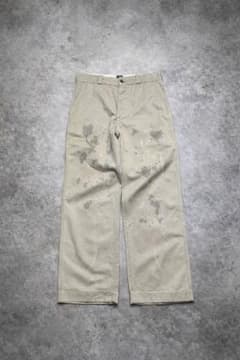 BEAMS ペイントシミ加工 チノパン ビームス ワークパンツのサムネイル