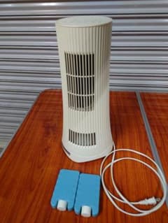 냉풍 부채 본체 냉각 팩 2 개 포함