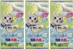 デオトイレ 1週間消臭・抗菌 ふんわり香るシート 10枚×4個のサムネイル