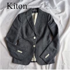 極美品 Kiton キートン リネンシルク ジャケット 40 ストライプ 極美品 Kiton キートン リネンシルク ジャケット 40 ストライプ - メルカリ