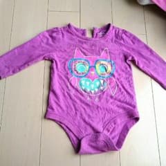Baby gap ふくろうのロンパース(サイズ70、used)子供服のサムネイル