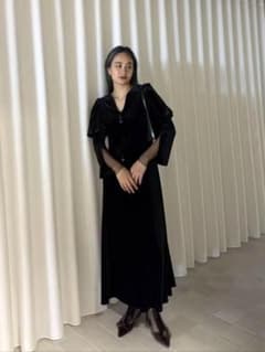 Ameri VELOUR PUFF SLEEVE DRESS - メルカリ