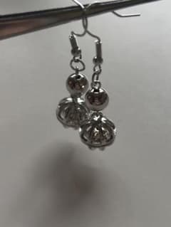 鈴 ピアス 18G シルバーのサムネイル