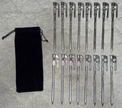 エリッゼ（ELLISE）鍛造ペグ 18cm クロームメッキ 16本セットのサムネイル