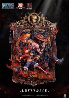 新品】ワンピース JIMEI PALACE ルフィ エース フィギュア - メルカリ