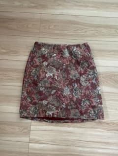 ミニスカート ゴブラン織り 花柄 レトロのサムネイル