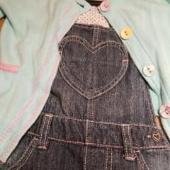H&Mカーディガンとオーバーオールのサムネイル