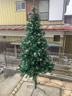 クリスマスツリー 約180cm 松ぼっくり付き 新品未開封のサムネイル
