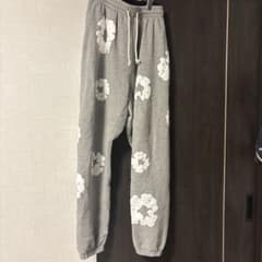 DENIM TEARS グレー 花柄 スウェットパンツ Sのサムネイル