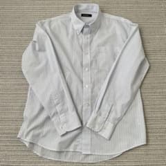 【さおぷぅ様専用】キッズ　シャツ　ストライプ　カッターシャツ　ライトブルー　男子のサムネイル