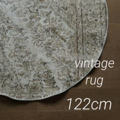 ヴィンテージラグ トルコラグ ラウンドラグVintage rug 07＊ - メルカリ