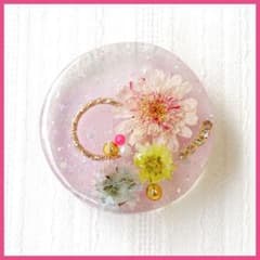 No.2568ハンドメイド ヘアゴム レジン ドライフラワー - メルカリ