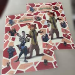 Zootopia 주토피아 클리어 파일 2장 세트 docomo 콜라보레이션