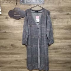 4L／大きいサイズ／新品／SALE／裏起毛ロングカーディガンのサムネイル