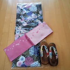 週末まで値下げ、浴衣セット（未使用)のサムネイル