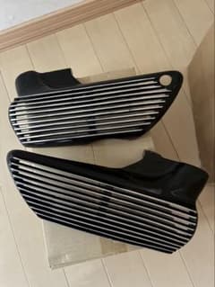 バイク用 サイドカバー 左右セット ブラックのサムネイル