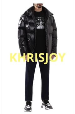 KHRISJOYオーバーシルエットグースダウンジャケットBLK - メルカリ