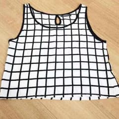 値下げ‼︎美品♡INGNI 格子柄シフォンTOPS/リップ/リゼクシーのサムネイル