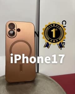 신품 iPhone17 용 케이스 브라운 MagSafe 대응 렌즈 보호