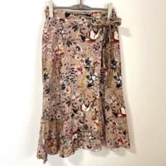 ZARA 巻きスカート　花柄　Lサイズのサムネイル
