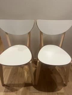 IKEA NORDMYRA チェア ホワイト2脚セット - メルカリ