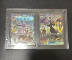 ポケモンカード 30周年記念 エーフィex ブラッキーex 2枚セット２連ケース