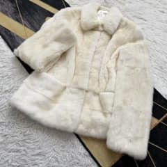 近年人気 コペンハーゲン パールミンク ホワイト ファーコート 46 軽量