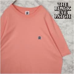 BLACK EYE PATCH】ロゴ刺繍ワッペン Tシャツ アッシュピンク - メルカリ
