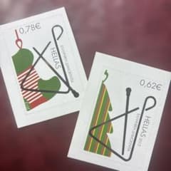 77054セール現品限 外国切手 ギリシャ発行xマス2種揃 - メルカリ