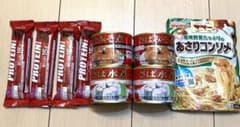 ◾️keeyo様専用◾️☆国産☆ サバ缶×4、プロテインバー、パスタソース　セットのサムネイル
