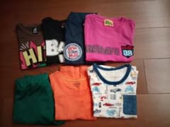 ★110cm★　男の子夏服まとめ売り　トップス６着・ズボン１着のサムネイル