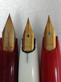 ペン先 14K x 1本、18K x 2本、万年筆、合計3本まとめ売り - メルカリ