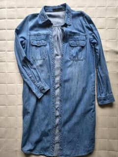 AZUL by moussy レディース デニムシャツワンピース Mサイズのサムネイル