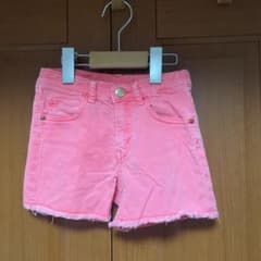 デニムショートパンツ　ピンク　120のサムネイル