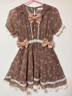 リズリサ　店舗限定花柄シフォンワンピースのサムネイル
