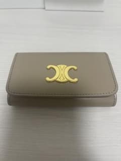 CELINE トリオンフ キーケース キーリング 6連 グレー ベージュ - メルカリ