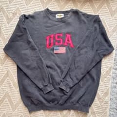90s USA製Hard Rock Cafeスウェット XL ブラック フェードのサムネイル