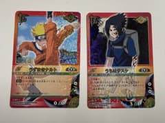 NARUTOカードゲーム うずまきナルト＆うちはサスケ 2枚セットのサムネイル