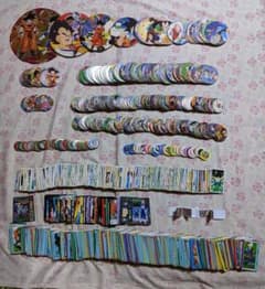 ドラゴンボール　メンコ　　丸　角　カード　レトロ1424枚　まとめ売りのサムネイル