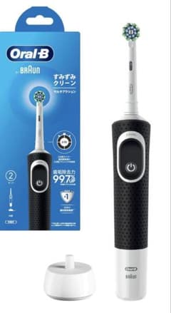Oral-B Braun 電動歯ブラシ本体 ブラック 替えブラシ4本付きのサムネイル