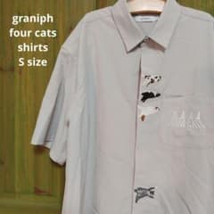 graniph　グラニフ　four cats シャツ　半袖シャツ　大きめ