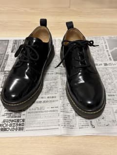 RAGEBLUE ブラックレザー レースアップシューズのサムネイル