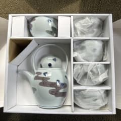 新品未使用】急須セット 青い鳥の模様 陶器製 - メルカリ