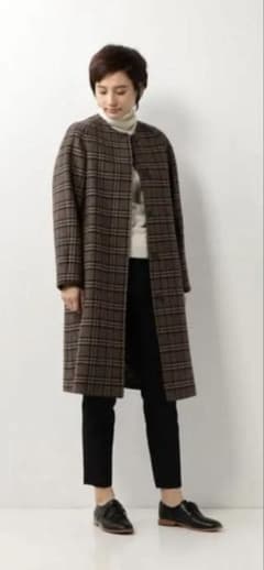 超美品】＜Steven Alan＞チェックメルトンコート - メルカリ